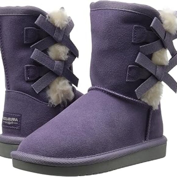 Koolaburra by UGG® Victoria Short Boots in Montana Grape Little Girls Size 13 - Picture 1 of 8